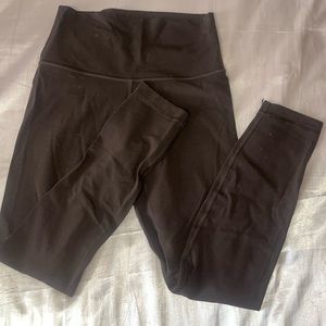 brown lululemon align leggings
